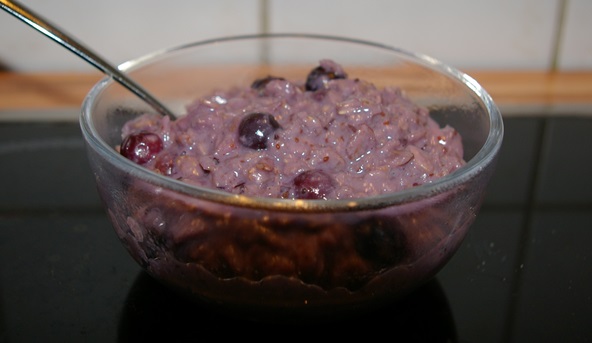 Blaubeer Porridge