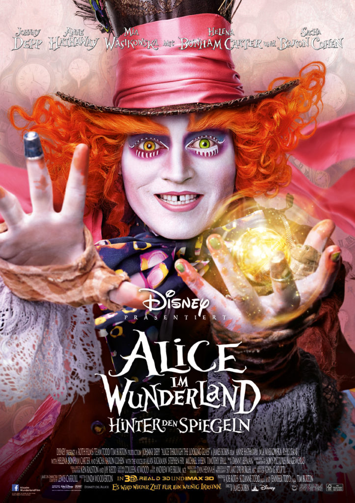 Alice im Wunderland hinter den Spiegeln offizielles Filmplakat
