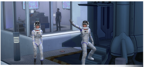 Astronauten Karriere in Sims4