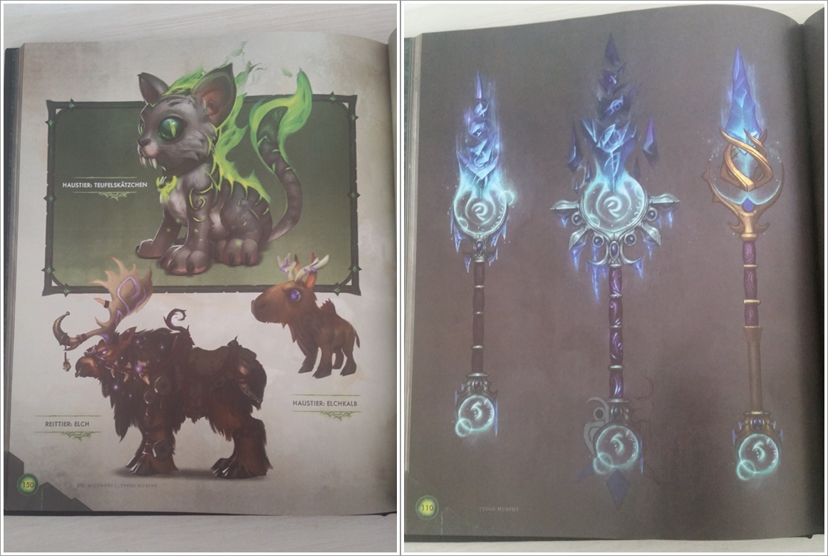 World of Warcraft Legion Collectors Edition Artbook Einblicke