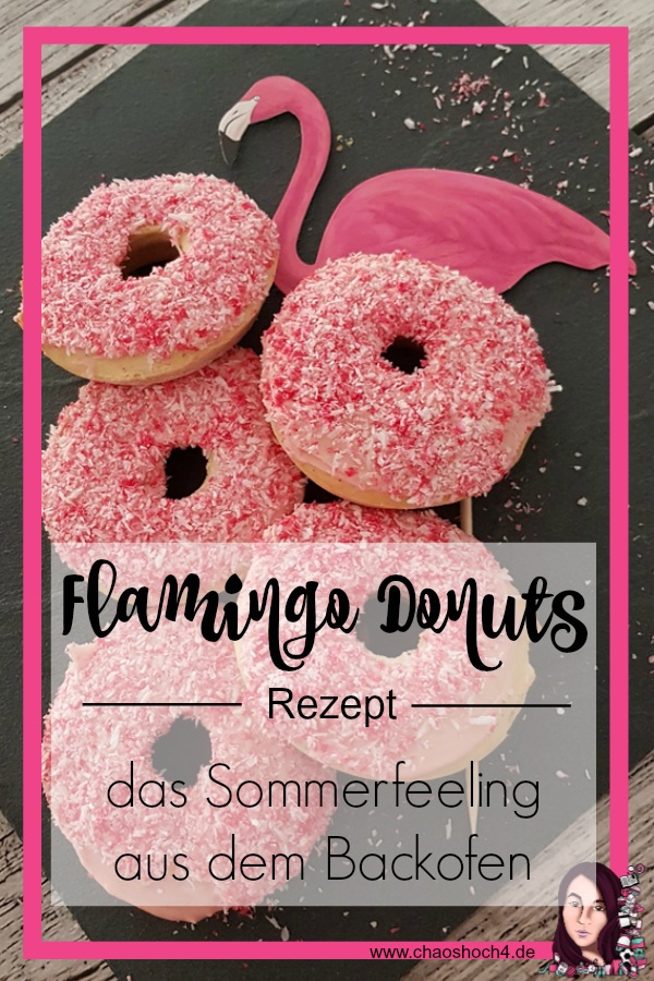 Flamingo Donuts Rezept fuer Donuts aus dem Backofen