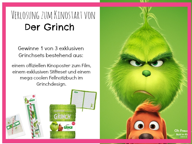 Verlosung zum Kinostart von der Grinch auf Chaoshoch4 exklusive Grinch Merchandise Sets zu gewinnen